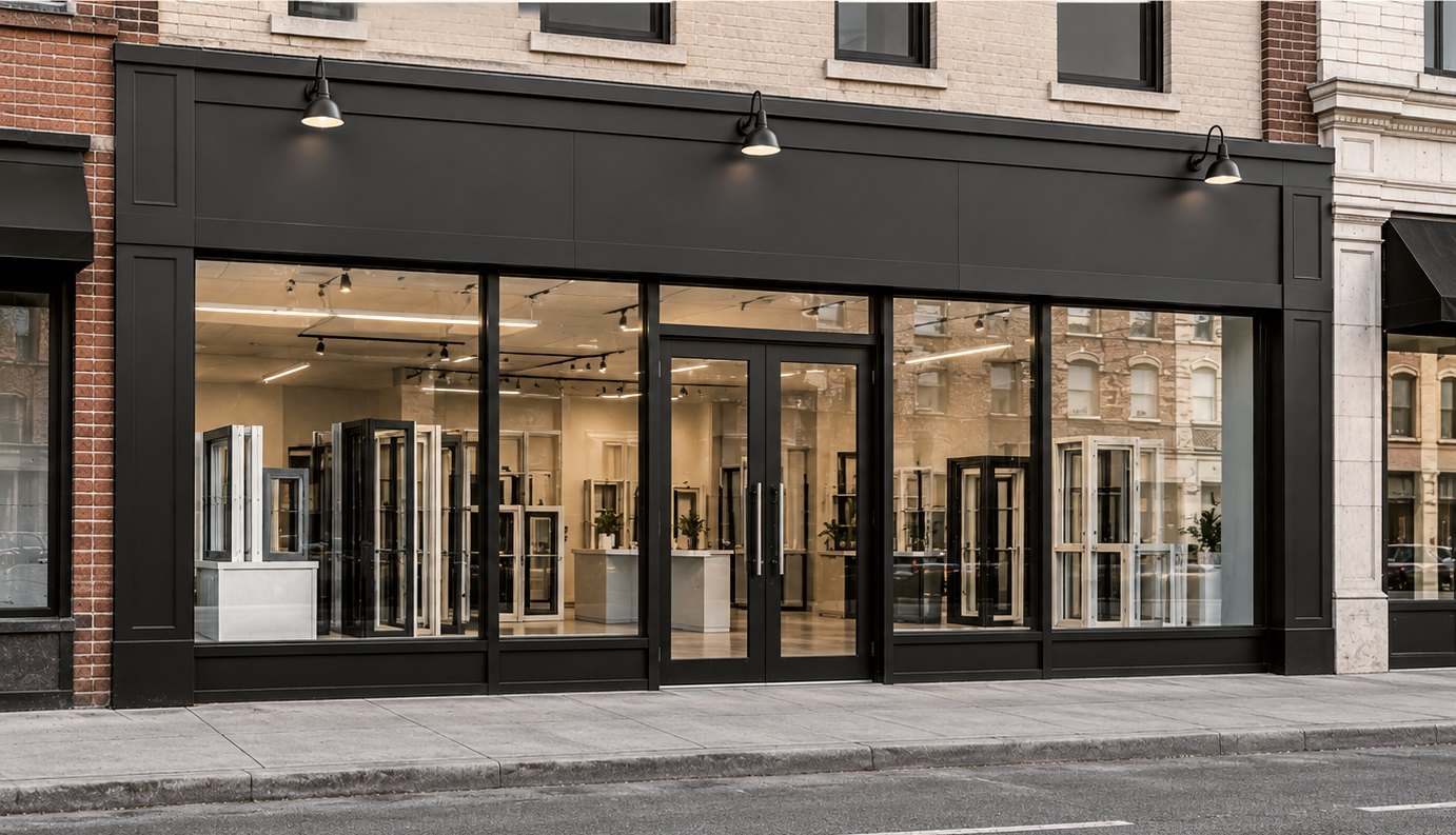 Entrance and storefront
